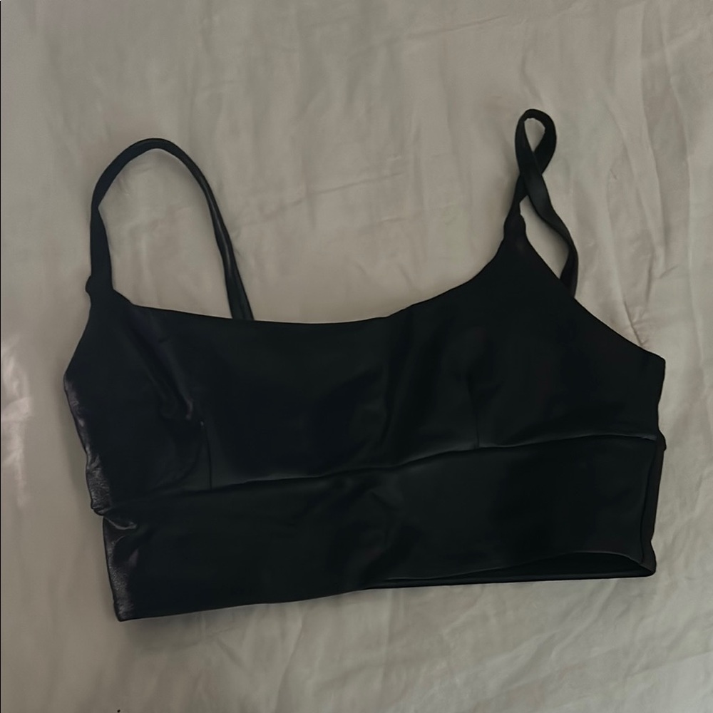 Carbon38 Sleek Black Crop Top